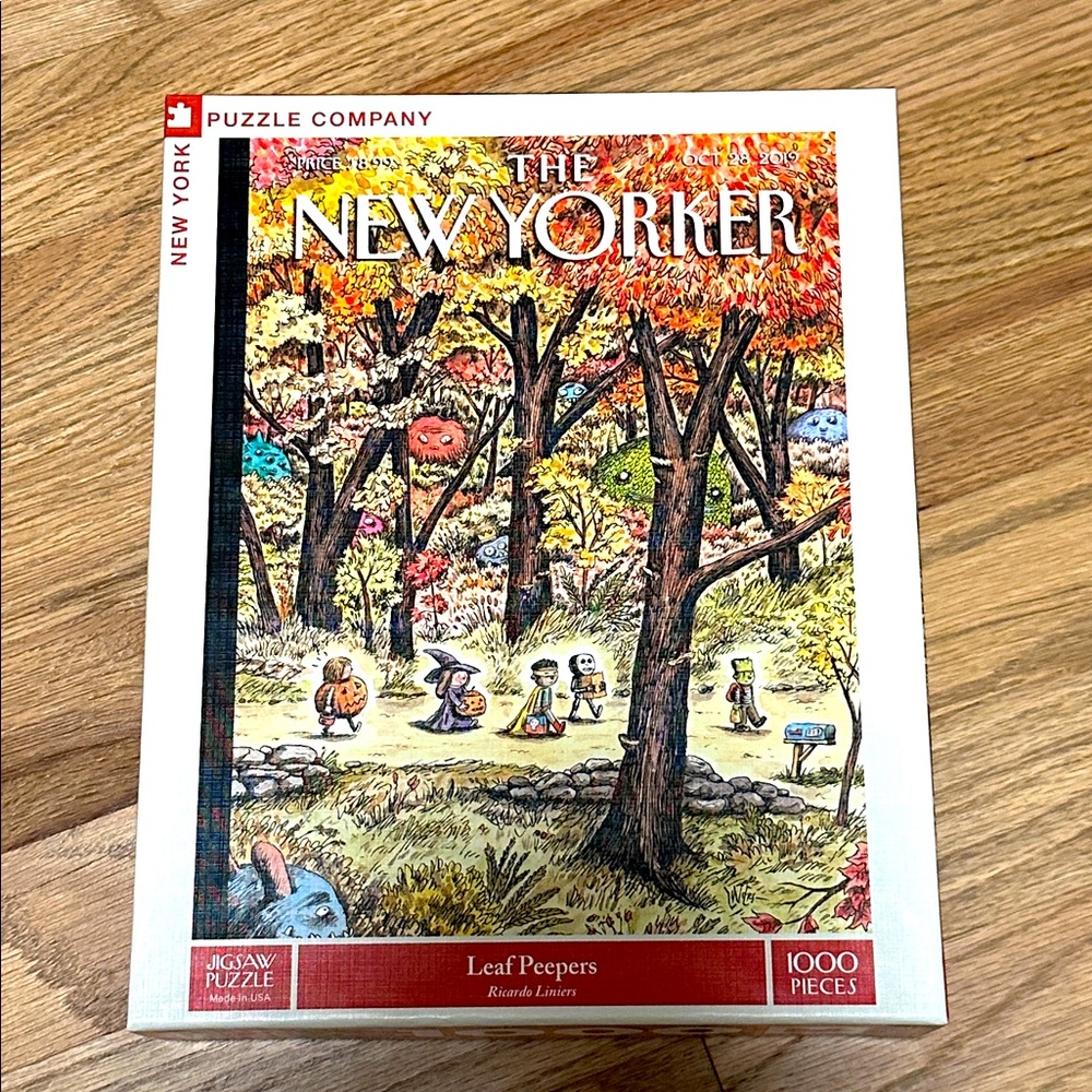 New York Puzzle Company Leaf Peepers 1000 piece Puzzle  *New in box